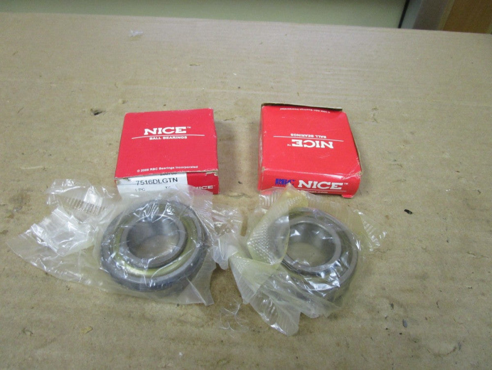 NEW LOT OF 2 NICE 7516DLGTN RAIDAL BALL BEARING