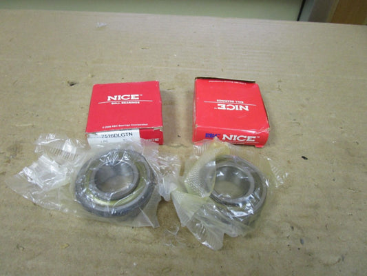 NEW LOT OF 2 NICE 7516DLGTN RAIDAL BALL BEARING