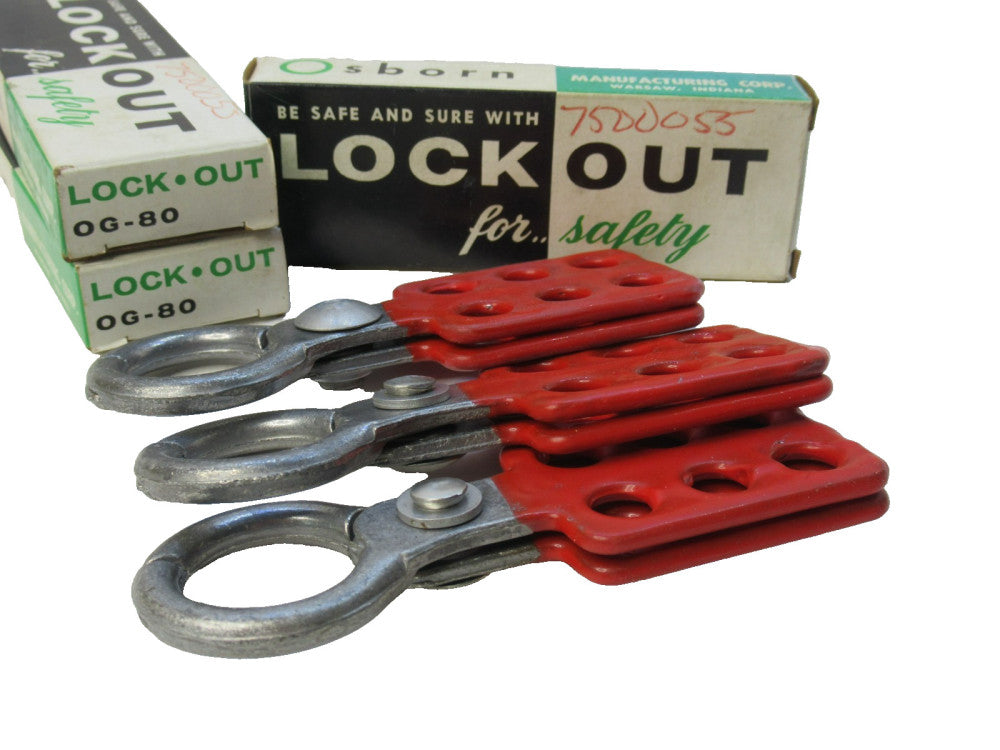 (NEW - Lot of 3) OSBORN OG-80 , OG80 Lockout Emergency Clamp