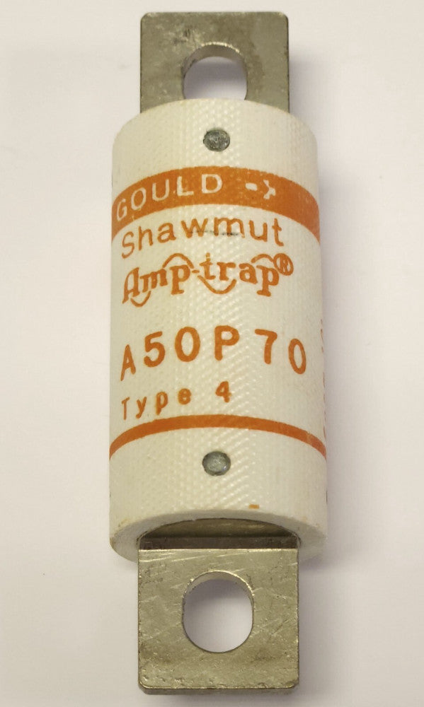 GOULD SHAWMUT A50P70 Bolt In 70 AMP 500 VAC AMPTRAP Fuse Type 4