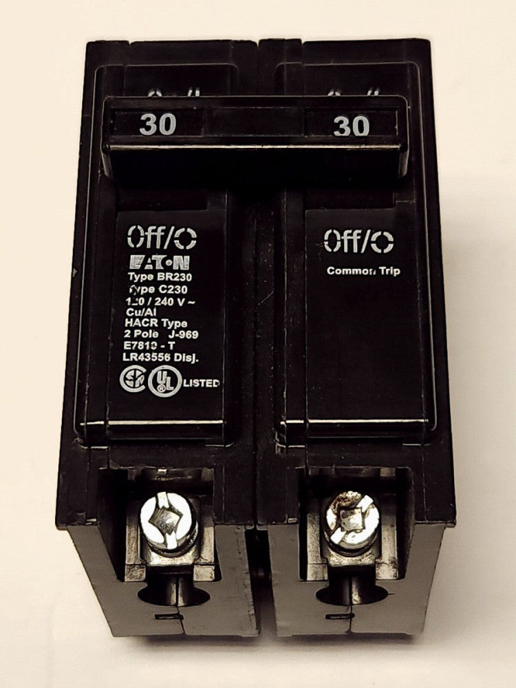 EATON CUTLER HAMMER BR230 C230 2 Pole 30 AMP Type BR Circuit Breaker
