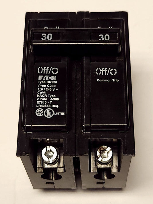 EATON CUTLER HAMMER BR230 C230 2 Pole 30 AMP Type BR Circuit Breaker