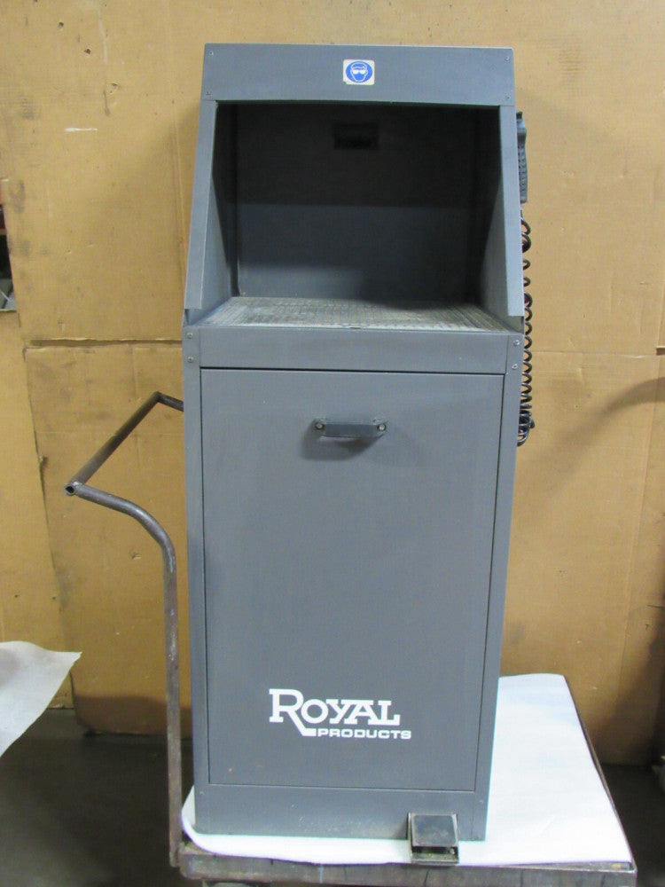 ROYAL PRODUCTS PNEUMATIC WASTE SHOOT CLEAN OUT DOWN DRAFT STATION BOOTH 400918
