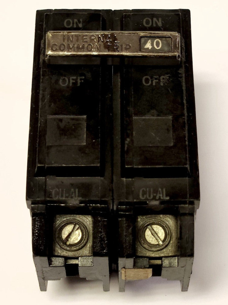 GENERAL ELECTRIC THQL2140 2 Pole 40 AMP Type THQ THQL TQL-AC Circuit Breaker