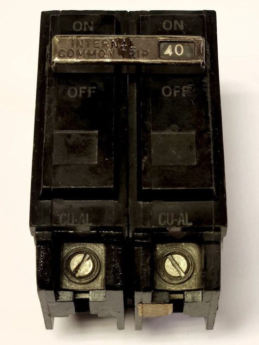 GENERAL ELECTRIC THQL2140 2 Pole 40 AMP Type THQ THQL TQL-AC Circuit Breaker