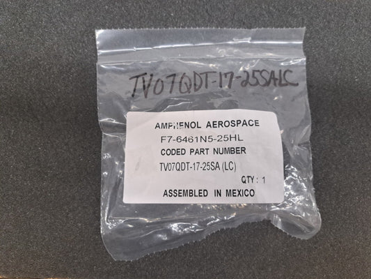 New, Amphenol, TV07QDT-17-25SA(LC), Standard Circular Connector