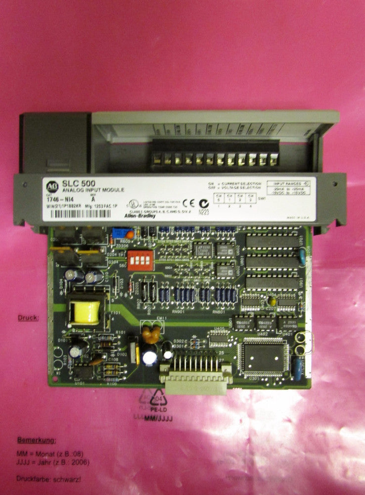 ALLEN BRADLEY 1746 NI4 SLC 500 Analog Input Module