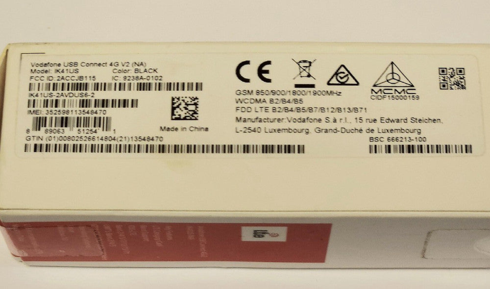 VODAFONE IK41US NA USB Connect 4G V2 BLACK