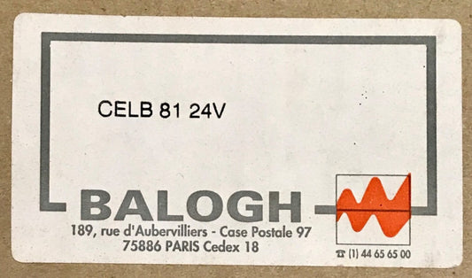 BALOGH CELB 81 24V OMA Control Module CELB81 24 Volt