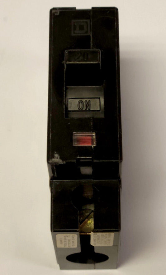 SQUARE D EHB14020 Single Pole 20 AMP Type EHB Circuit Breaker 277 480 VAC