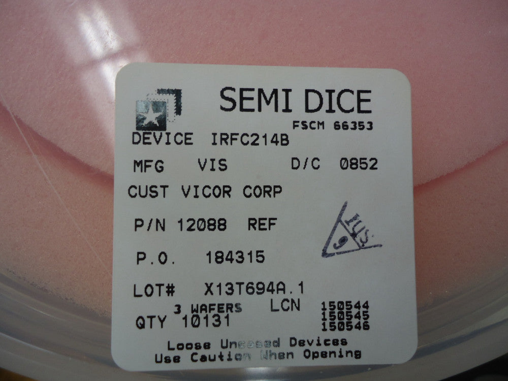 IRFC214B (Dice) Vishay MOSFET N-CHANNEL 250V - wafer dice Brand New!