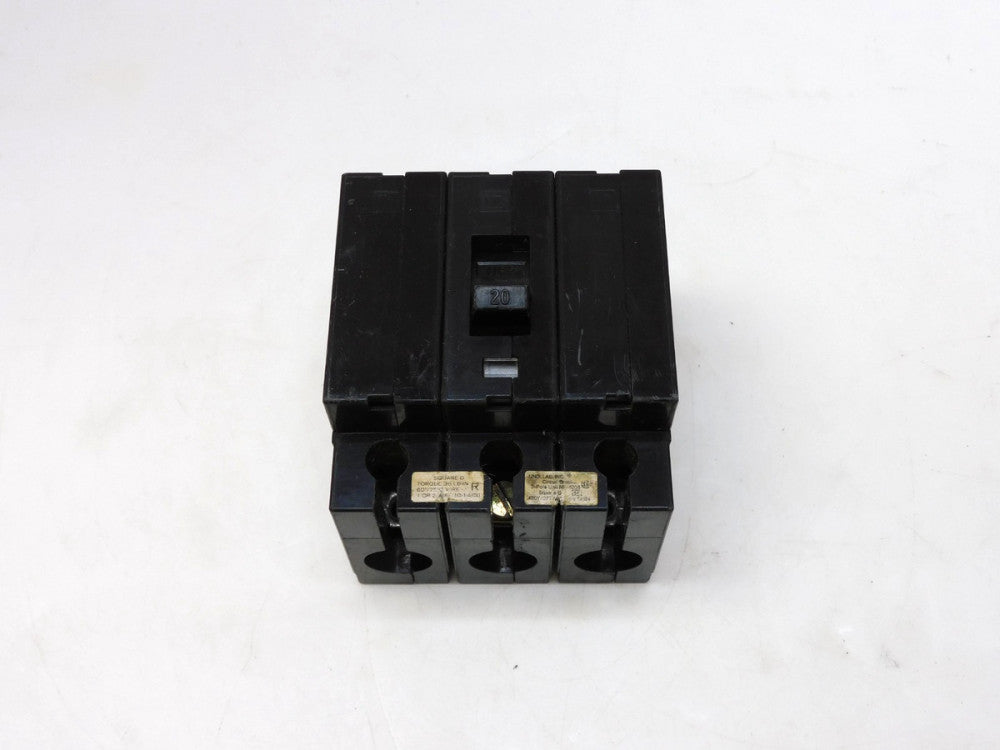 SQUARE D CIRCUIT BREAKER EHB34020 20 A AMP 3P 3 POLE 480Y/277V #5