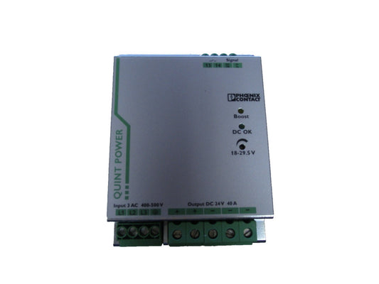 Phoenix Contact Quint-PS/3AC/24DC/40 Din-Rail Power Supply 2866802 Rev 07