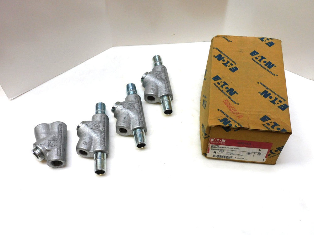 Crouse-Hinds EYD16 1/2" Male & Female Hub Sealing Fitting lot of 4