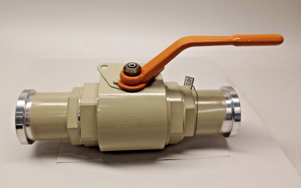 DMIC BVAL2000S4321AZZA Used Ball Valve 2-inch port C.61 SAE Split Clamps