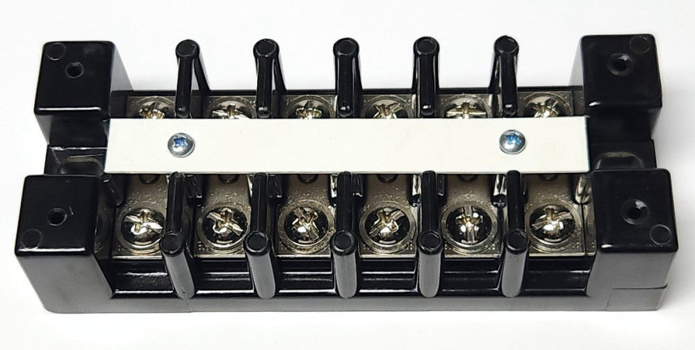 MARATHON 1606 STD 6 Pole 12 Screw Terminal Block Strip 75 AMP 600 VAC 10-18 CU