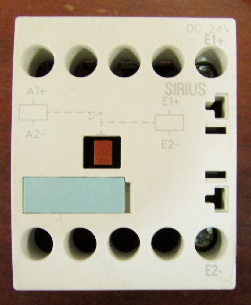 SIEMENS SIRIUS 24V DC E1+ E2- Single Pole Relay Contactor
