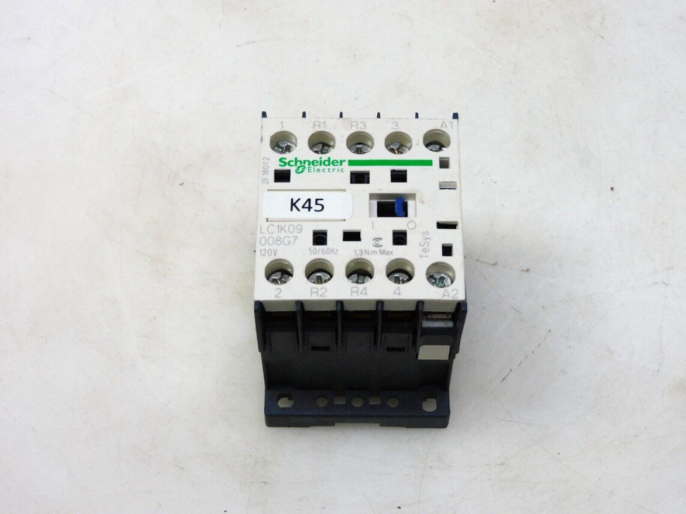 SCHNEIDER ELECTRIC LC1K09 008G7 MINIATURE CONTACTOR 120V 50/60Hz