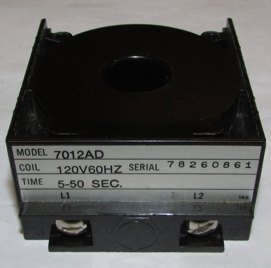AGASTAT 7012AD 120V 5-50 Second Timer Relay Coil