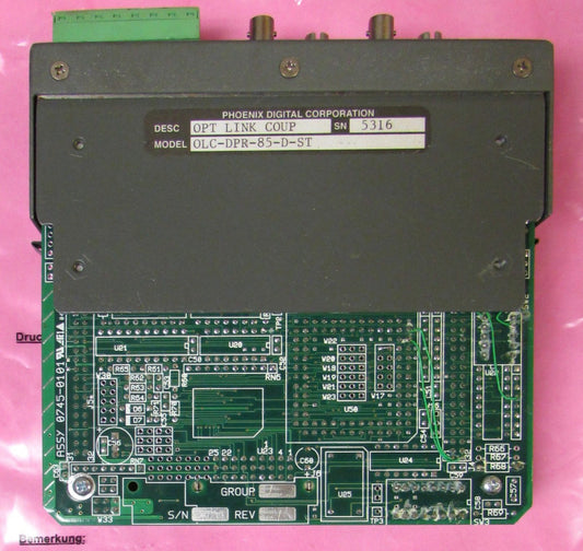 Phoenix Digital OLC DPR 85 D ST Optical Link Coupler Opt Link Coup