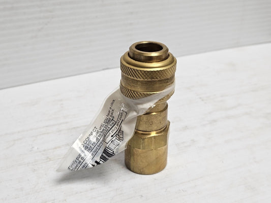 NEW DIXON FEMALE BRASS PNEUMATIC AUTOMATIC THREADED COUPLER 4DF6-B 3/4" NPT