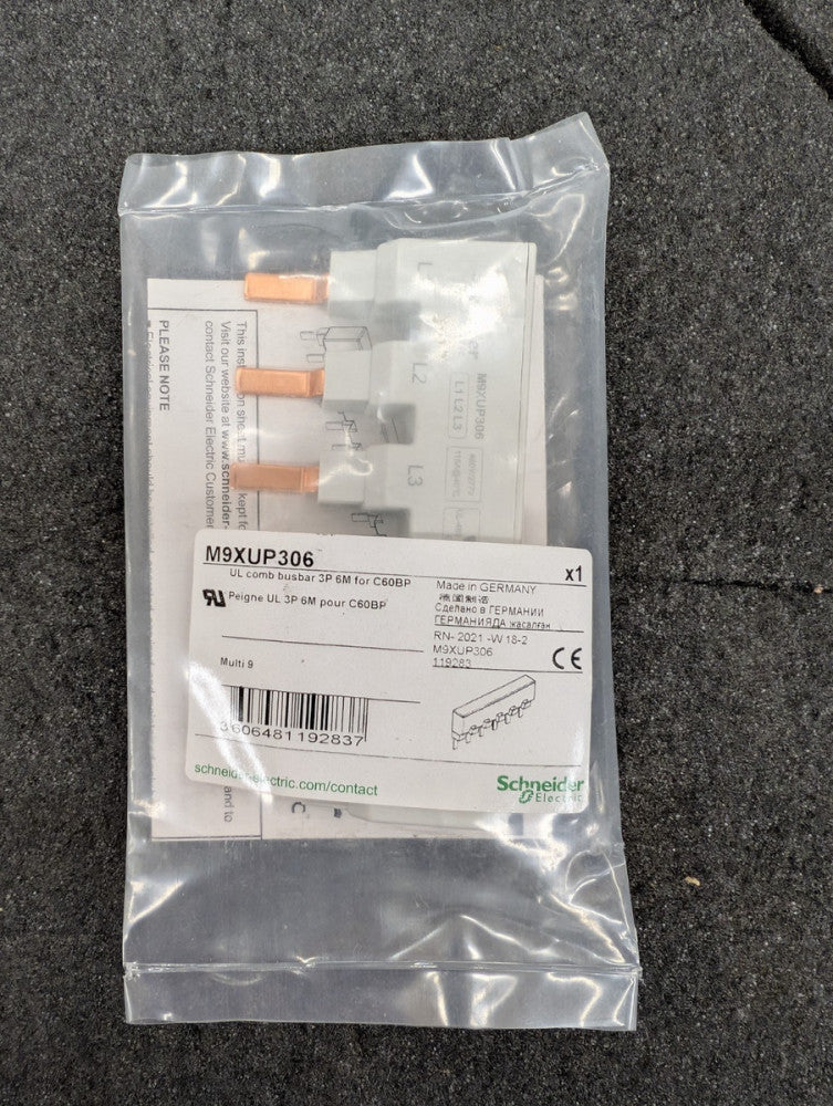 New, Schneider Electric, M9XUP306, MULTI9 3P 6 MODULES UL508 COMB