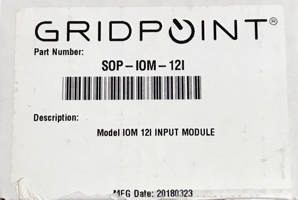 GRIDPOINT SOP-IOM-12I Model IOM 12I Input Module SOP IOM 12I