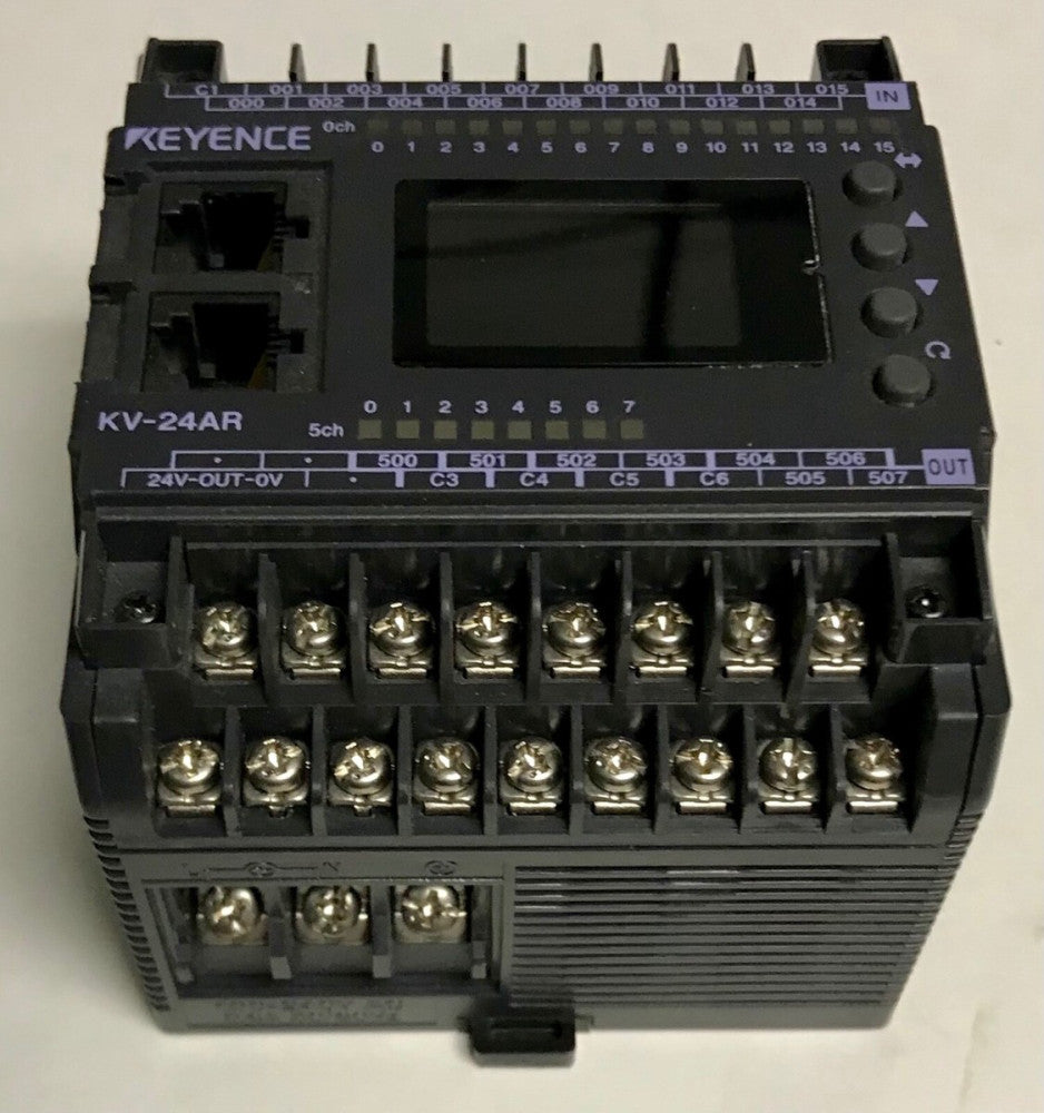 KEYENCE KV 24AR Programmable Logic Controller 100-240 VAC