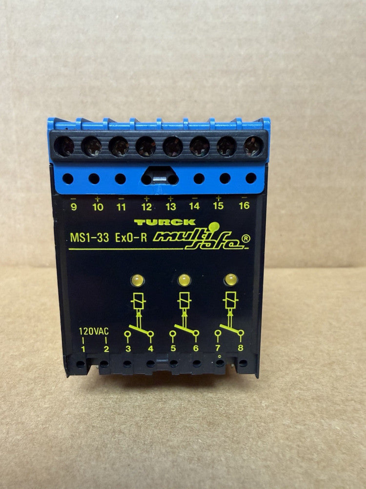 TURCK MS1 33 EX0 R Multi Fast Power Switching Amplifier Relay MS1-33-EX0-R