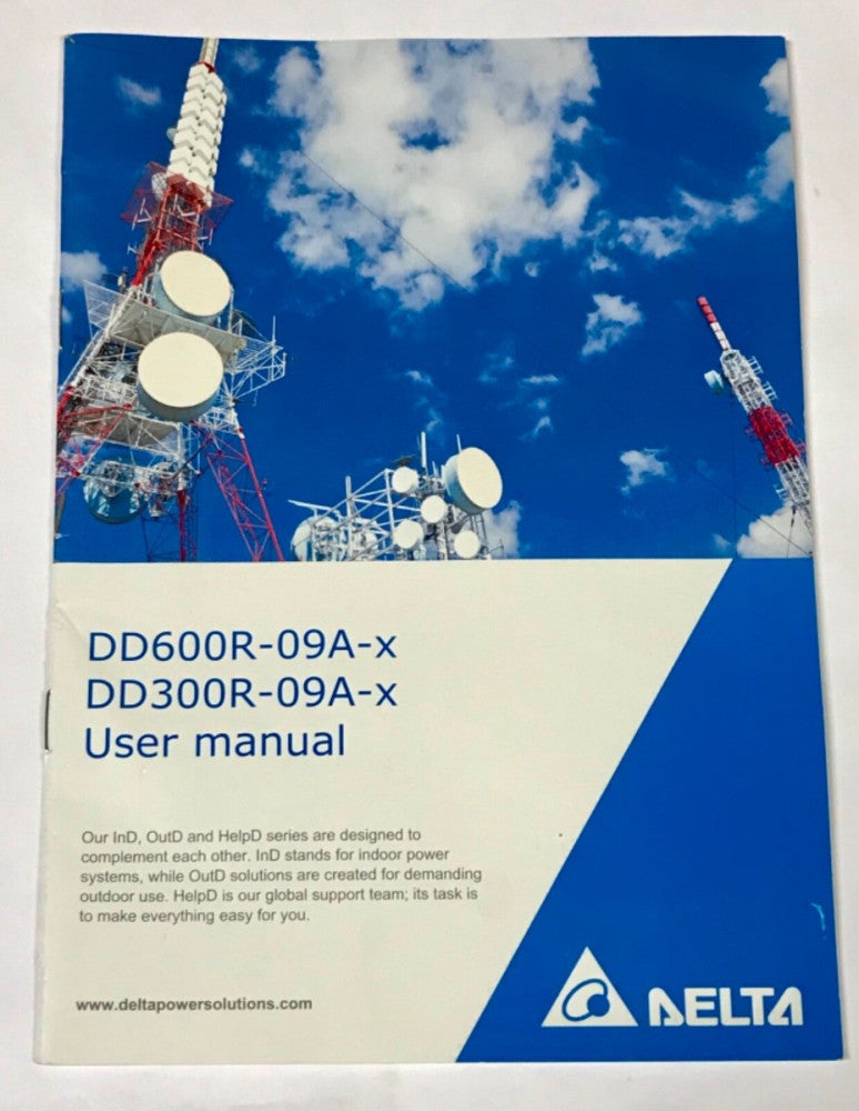 DELTA DD600R-09A-X DD300R-09A-X User Manual
