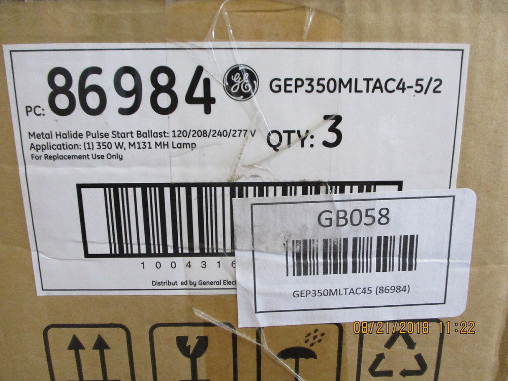 86984 GE Lighting Metal Halide Pulse Start Ballast BRAND NEW!