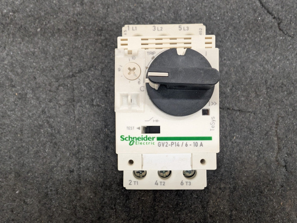 Used, Schneider Electric, GV2P14, Motor Drives MAN-START 600VAC 10AMP IEC