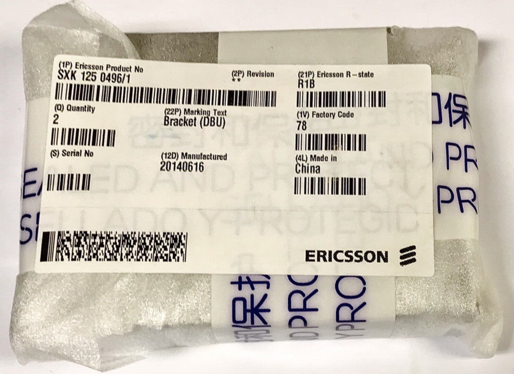 SET OF (2) ERICSSON SXK 125 0496/1 R-State R1B Mounting Bracket