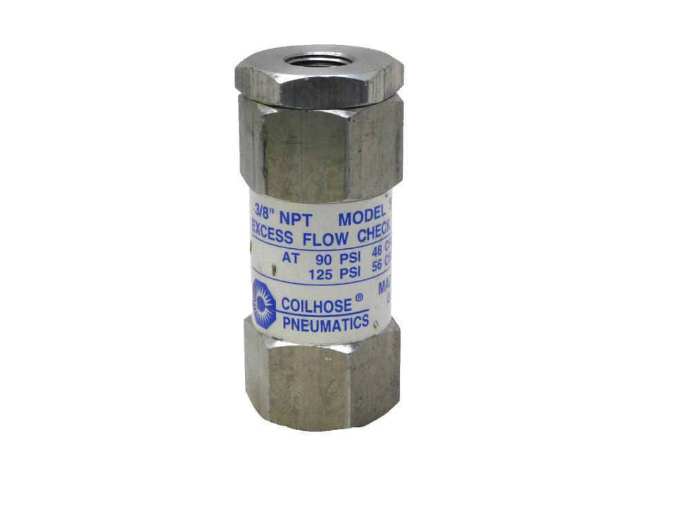 Coilhouse Pneumatics SV803 Excess Flow Check Valve 90Psi 48Cfm 3/8" NPT