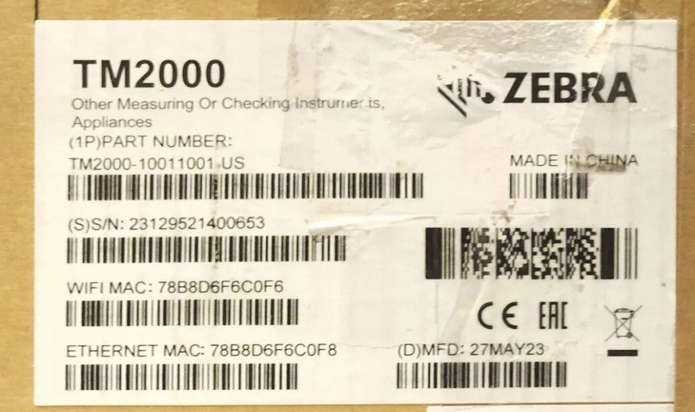 ZEBRA TM2000 10011001 US Model TM2000 Trailer Monitoring Unit w/ Camera