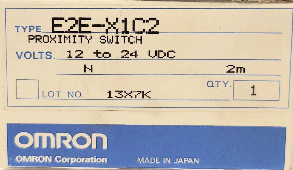 OMRON E2E X1C2 Proximity Switch Sensor 12-24 VDC 2M