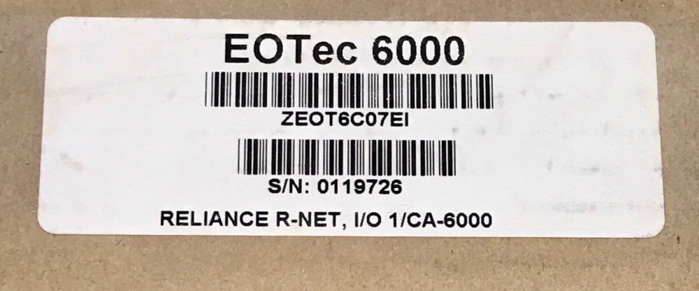 EOTEC 6000 ZEOT6C07E1 6C07 Interface Module Reliance R-NET I/O 1/CA-6000