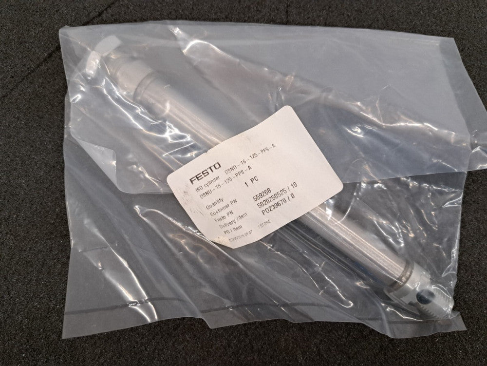 New, Festo, DSNU-16-125-PPS-A, ISO Cylinder