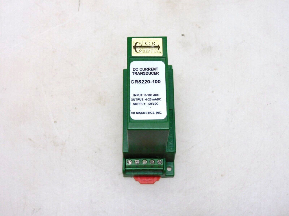 CR MAGNETICS DC CURRENT TRANSDUCER CR5220-100 0-100ADC 4-20mA 24VDC