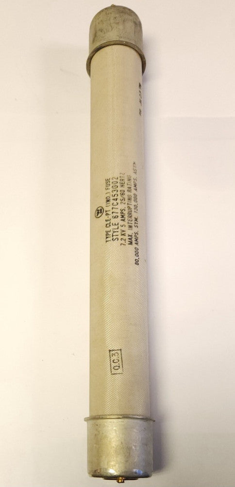 WESTINGHOUSE CUTLER HAMMER CLE-PT 7.2 KV 5 AMP Fuse 677C453G02