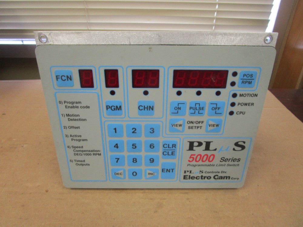 ELECTRO CAM PLUS 5000 SERIES PROGRAMMABLE LIMIT SWITCH PS-5104-10-016-C-L-E