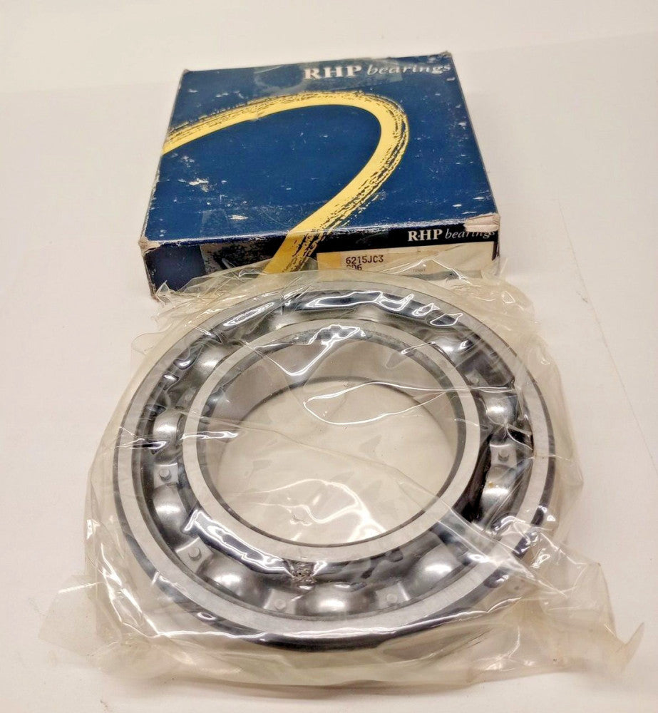 RHP 6215JC3 Ball Bearing Open 75 ID x 130 OD x 25mm width 6215J-C3