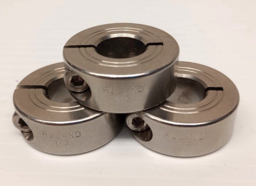 Ruland CL-8-SS 1/2" Bore Stainless Steel 1 Piece Shaft Collar (Pack Of 3)