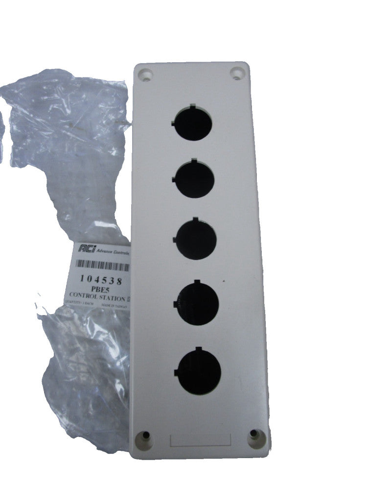 ACI Advanced Controls PBE5 5 Hole Push Button Control Station 22mm