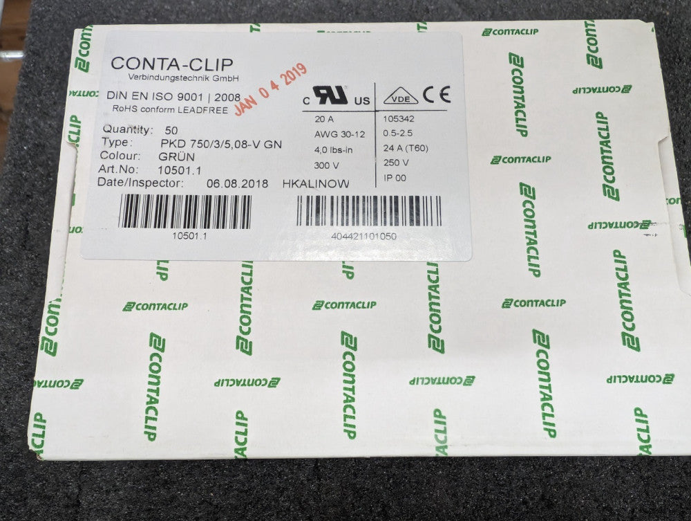 New, Conta-Clip, 10501.1, DOUBLE-LEVEL PCB TERMINAL, Lot of 50pcs