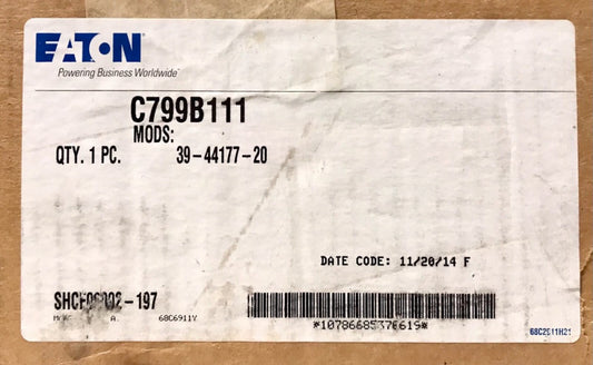 EATON CUTLER HAMMER C799B111 Nema 1 Starter, Reversing Starter, Enclosure 