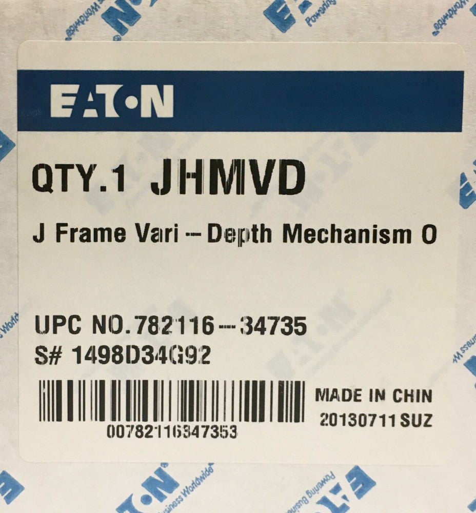 EATON CUTLER HAMMER JHMVD J Frame Circuit Breaker Variable Depth Mechanism