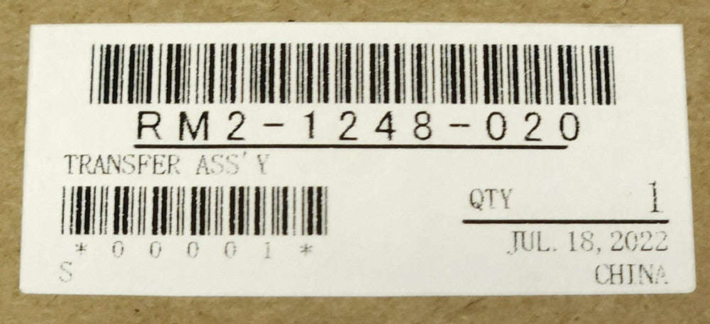 HP HEWLETT PACKARD RM2 1248 020 Laser Jet Roller Transfer Assembly