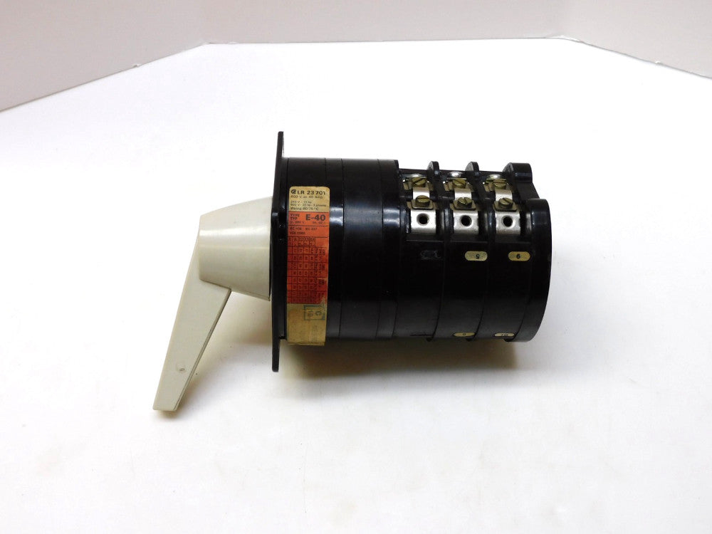 SA ROTARY SWITCH LR 23701 E-40 600Vac 40A AMP VY40/B/32613/9000921