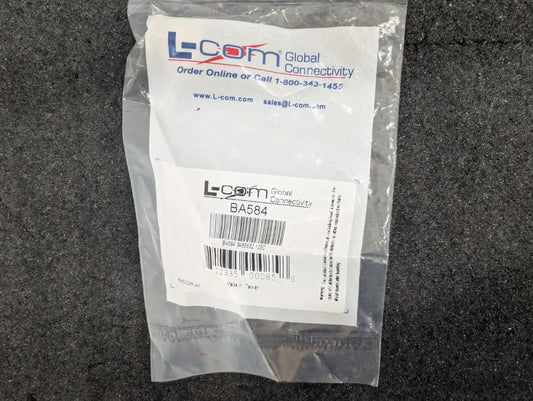 New, L-Com, BA584, RF ADAPTER SMA-N FEMALE-FEMALE